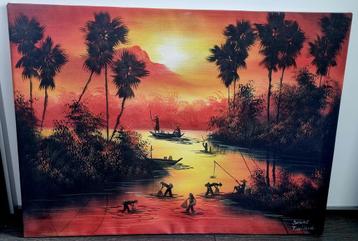 Schilderij uit Thailand beschikbaar voor biedingen