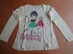 SCHITTEREND T-shirt met lange mouwen!! DANS decoratie - 9/10, Meisje, Ophalen of Verzenden, Zo goed als nieuw, Shirt of Longsleeve