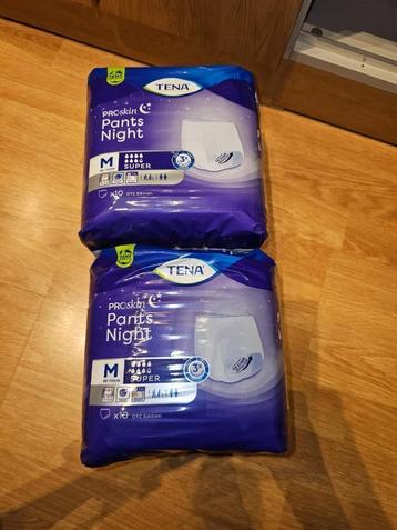 TENA PANTS NIGHT Proskin – M – (7,5 DRUPPELS) – 10 stuks beschikbaar voor biedingen