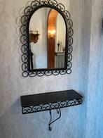 Set spiegel en legger in metaal, Huis en Inrichting, Ophalen, Gebruikt