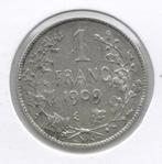 11182 * LEOPOLD II * 1 frank 1909 fr  met punt * Z.Fr/Pr., Zilver, Verzenden