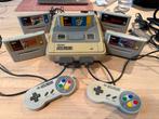 Super Nintendo (SNES) PAL + 4 topgames, originele set, Ophalen of Verzenden, Gebruikt