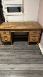 Massief houten bureau, Huis en Inrichting, Bureaus, Ophalen, Gebruikt, Bureau