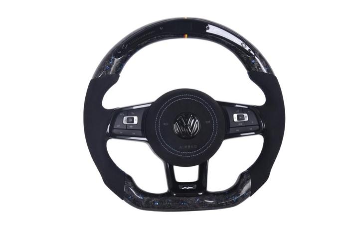 Volkswagen Golf 7 /7.5 R Alcantara & forged carbon LED stuur, Auto-onderdelen, Besturing, Volkswagen, Nieuw, Verzenden