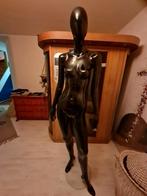 Zwarte elegante etalagepop, 2m groot, Hobby en Vrije tijd, Ophalen, Gebruikt