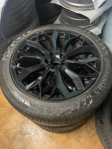 Velgen 5x112/20 inch/banden 255/45/20 continental/zwarte  beschikbaar voor biedingen
