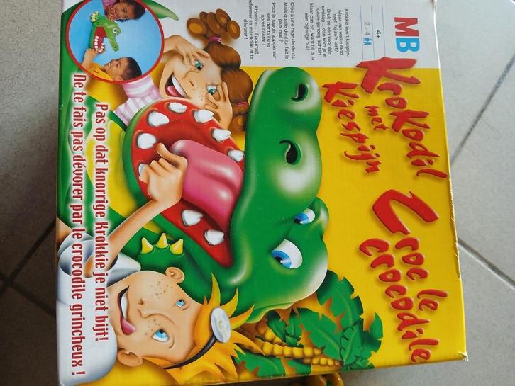 Krokodil met kiespijn  MB speelgoed, Hobby en Vrije tijd, Gezelschapsspellen | Bordspellen, Zo goed als nieuw, Een of twee spelers