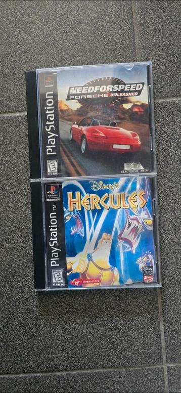 Ps1 jeu Need for Speed & Hercules