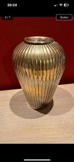 Zware metalen verzilverde vaas 1,194 kg H 20 cm, Ophalen of Verzenden, Overige materialen, Minder dan 50 cm