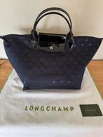 Donker blauwe tas Longchamp, Handtassen en Accessoires, Tassen | Damestassen, Ophalen, Zo goed als nieuw, Zwart