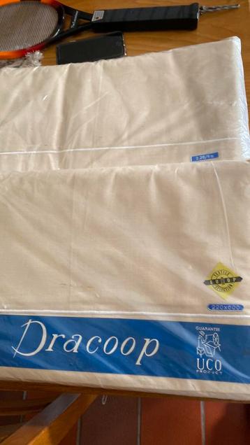 Draps de lit 220/600 cm véritable coton très grand lit, Neuf, Blanc, Autres types