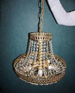 lustre en laiton - 80 cm de haut, 45 cm de diamètre, Maison & Meubles, Lampes | Lustres, Hollywood regency, Enlèvement ou Envoi