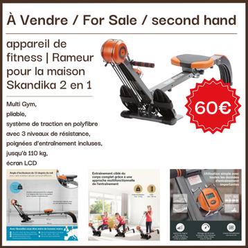appareil de fitness | Rameur pour la maison Skandika 2 en 1 beschikbaar voor biedingen