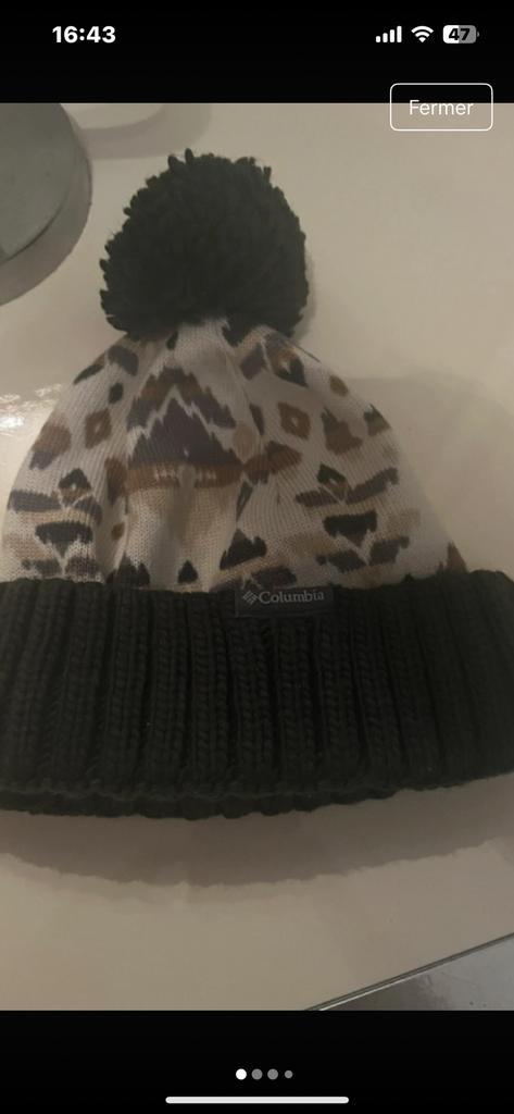 Bonnet Colombia polaire très chaud, Kleding | Dames, Mutsen, Sjaals en Handschoenen, Zo goed als nieuw, Muts, Ophalen of Verzenden