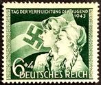 Deutsches Reich:"Tag der Verpflichtung der Jugend" 1943, Ophalen of Verzenden, Overige periodes