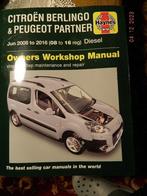 manuel d'atelier CITROEN PEUGEOT BERLINGO PARTNER 08-19, Autos : Divers, Modes d'emploi & Notices d'utilisation, Enlèvement ou Envoi