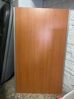 Eettafel of buro op metalen poten - verlengbaar, Ophalen, Gebruikt, Hout