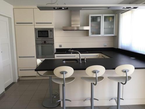 Dovy keuken te koop, Huis en Inrichting, Keuken | Complete keukens, Gebruikt, U-keuken, Crème, Graniet of Steen, Greeploos, Ophalen