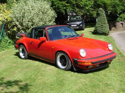 Porsche 911 3L2 Targa, Auto's, Porsche, Particulier, Benzine, Handgeschakeld, Rood, Zwart, Leder, Achterwielaandrijving, Ophalen