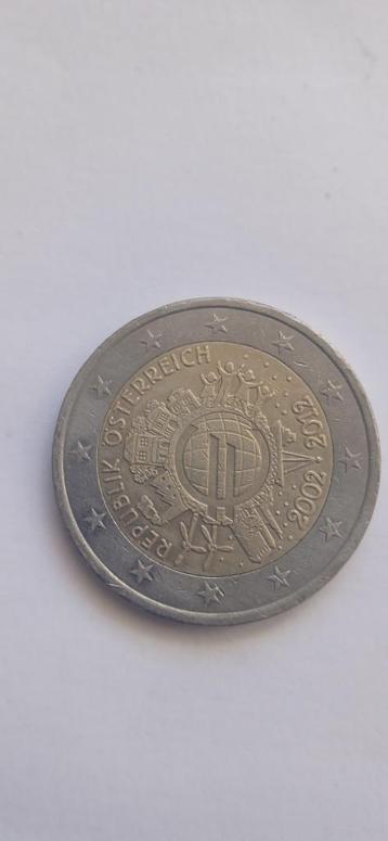 2 euros commémorative 10 e anniversaire de l'euro Autriche beschikbaar voor biedingen