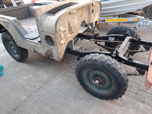 Willys jeep m38a1 legerjeep willy chassis, Auto's, Oldtimers, Particulier, 4x4, Overige merken, Benzine, SUV of Terreinwagen, 2 deurs