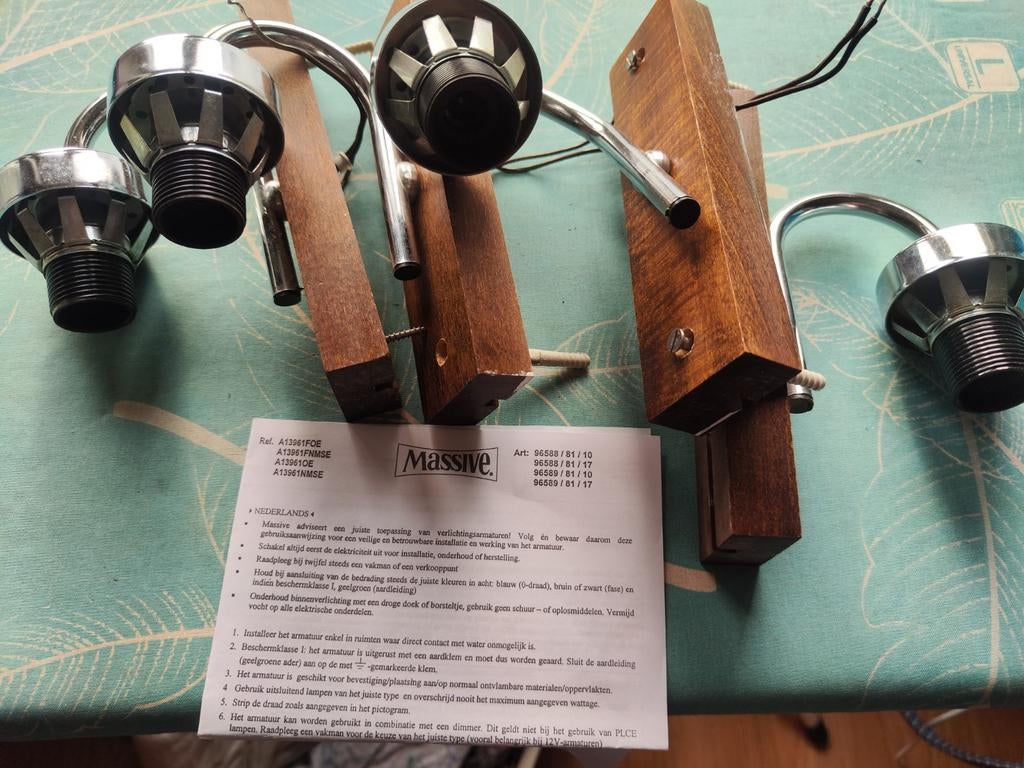 Applique murale Massive vintage, Ophalen, Gebruikt