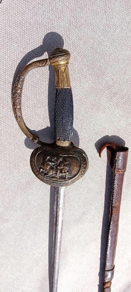 Franse sabel of rapier ca 1800-1830 gegraveerd, Verzamelen, Militaria | Algemeen, Landmacht, Ophalen of Verzenden