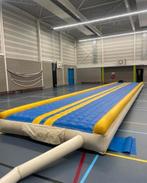 Airtrack/Tumblingbaan 15x3x0,4, Ophalen, Zo goed als nieuw, Blauw, Materiaal