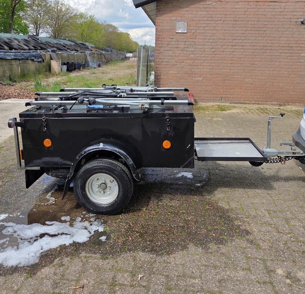 Bagagewagen met Fietsendrager | Achterover te stallen!, Ophalen