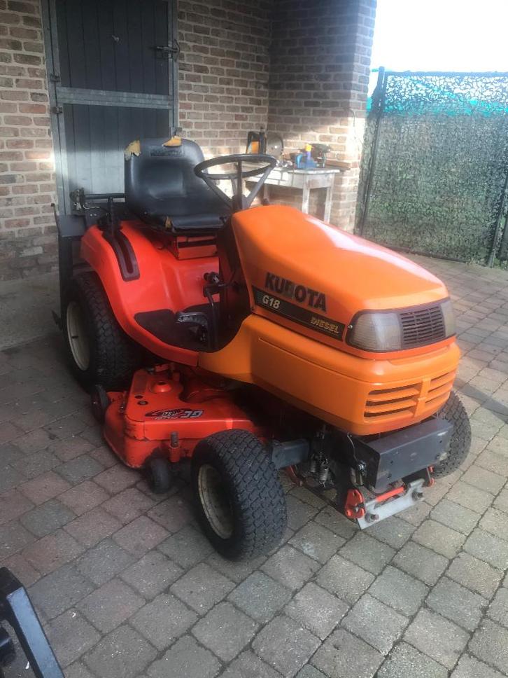 Kubota zitmaaier diesel, Tuin en Terras, Zitmaaiers, Gebruikt, 90 tot 120 cm, Elektrische starter, Opvangbak, Ophalen