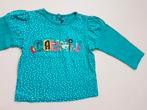CATIMINI - T-shirt turquoise à pois - T.18 mois/80 cm, Kinderen en Baby's, Babykleding | Maat 80, Catimini, Gebruikt, Meisje, Ophalen of Verzenden