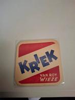 Oud bierviltje kriek wieze, Verzamelen, Biermerken, Ophalen of Verzenden