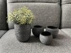 Set van 4 bloempotjes Capi Europe, Tuin en Terras, Gebruikt, Rond, Ophalen of Verzenden, Balkon