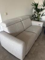 Kwalitatieve zetel met 2 elektrische relaxen, Ophalen, Zo goed als nieuw, Tweepersoons, Rechte bank