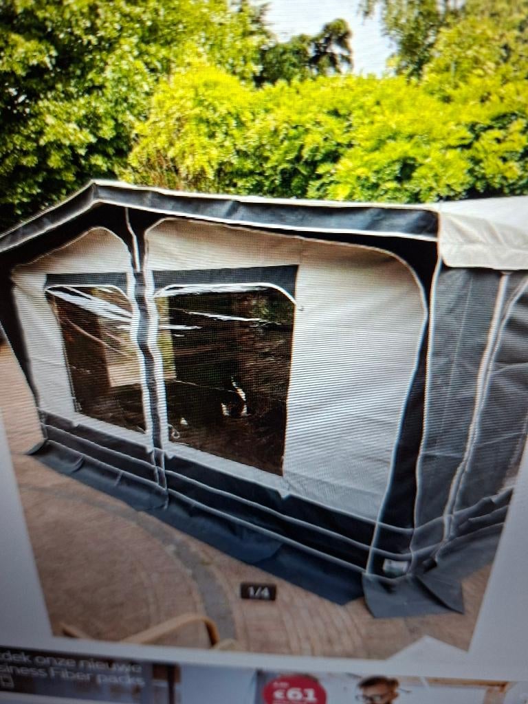 Voortent Hypercamp maat 10, Caravanes & Camping, Tentes, Comme neuf, Enlèvement