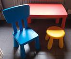 kindertafel + stoel + krukje, Ophalen, Zo goed als nieuw, Tafel(s) en Stoel(en)