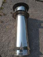 dubbelwandige rookafvoerkanaal, Doe-het-zelf en Bouw, Buizen en Afvoer, Gebruikt, Rechte buis, Inox, Minder dan 2 meter, 80 mm of meer