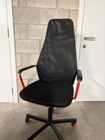 Ergonomische bureaustoel (IKEA Flintan) – Zwart/Rood, Huis en Inrichting, Ophalen, Zo goed als nieuw, Rood, Bureaustoel