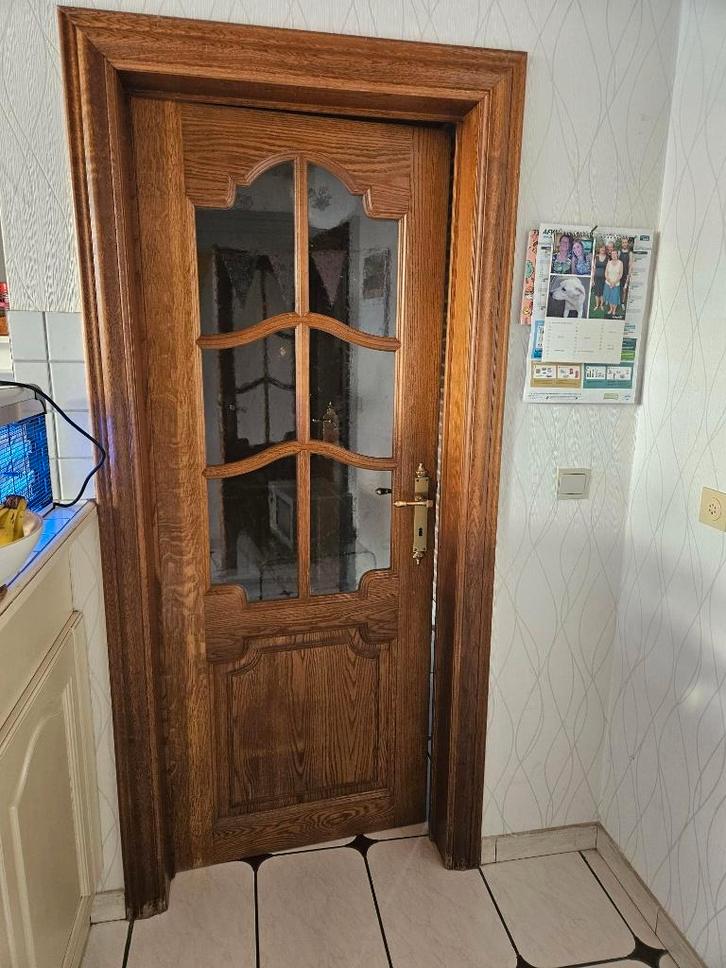 portes intérieures entièrement en chêne, Bricolage & Construction, Fenêtres & Moustiquaires, Utilisé, Porte intérieure, 200 à 215 cm