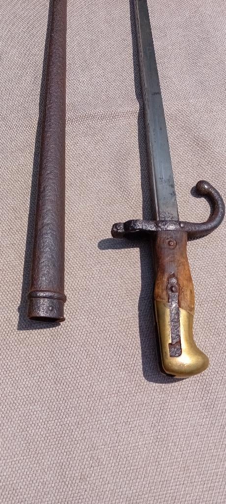 Baïonnette française GRAS St Etienne 1879, Enlèvement ou Envoi, Armée de terre, Couteau ou Poignard