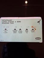 SABENA Boarding pass 1968, Collections, Souvenirs Sabena, Enlèvement ou Envoi