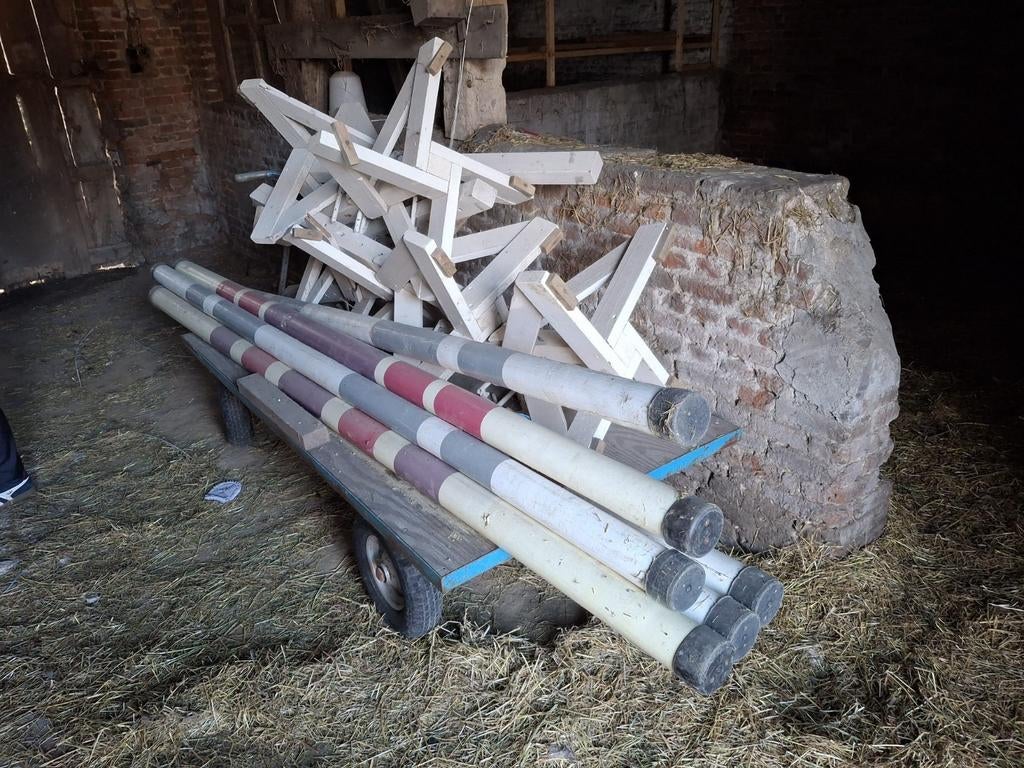 Barres d obstacle avec chandelier et chariot, Enlèvement