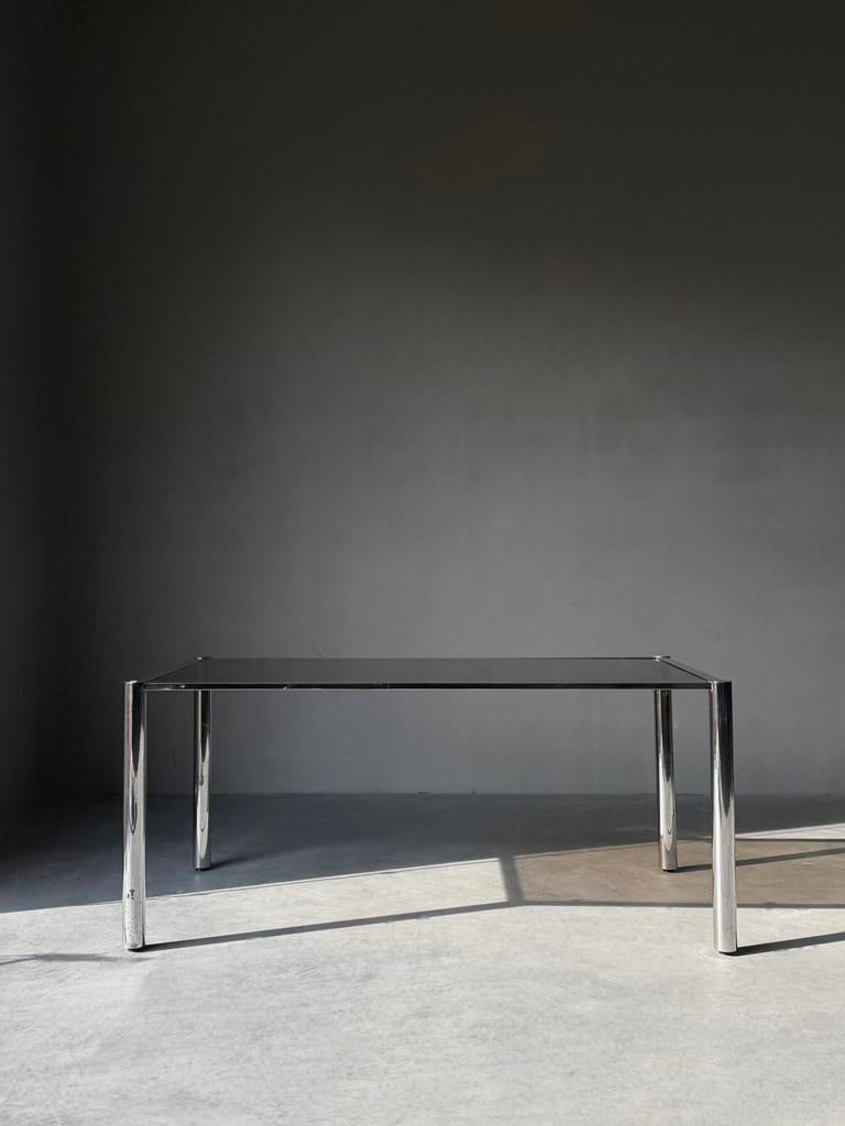 Vintage chroom eettafel, 1970, Ophalen