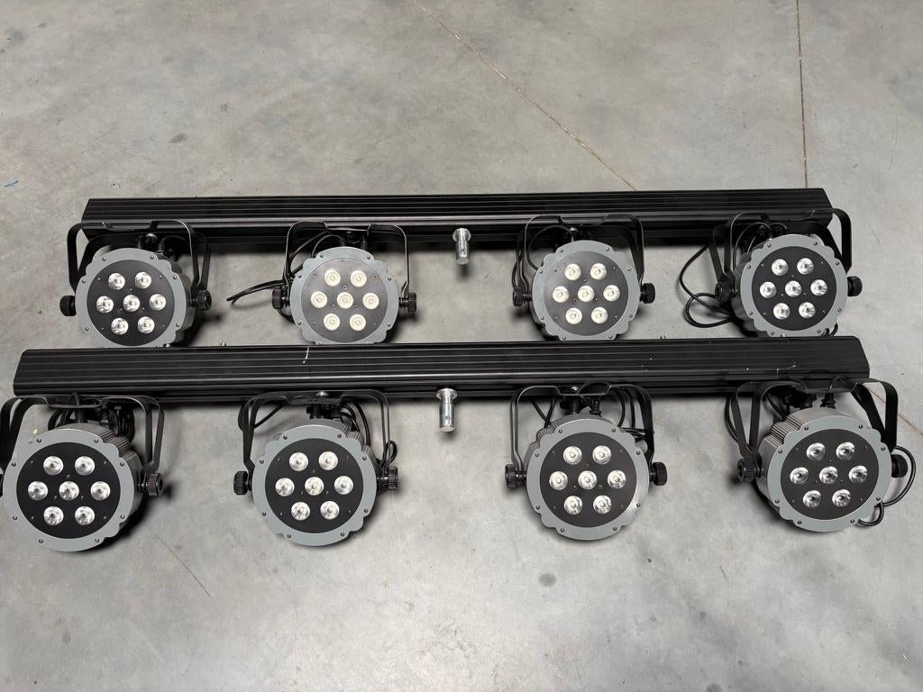 2x Lightmaxx fourbar met led spots, Enlèvement, Utilisé, Lumières, Couleur