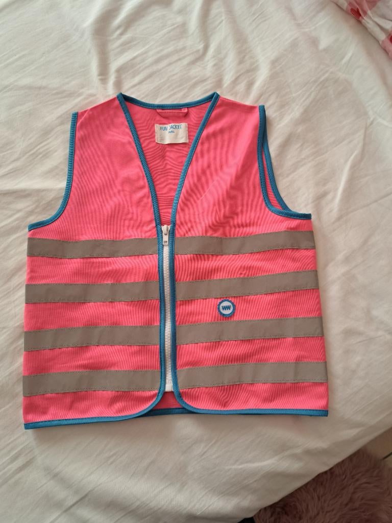 Fluovestje maat small met opdruk naam Ella, Kinderen en Baby's, Kinderkleding | Overige, Ophalen of Verzenden, Gebruikt, Meisje