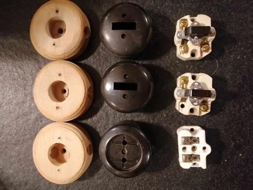 interrupteur, prise, fusible divers, Bricolage & Construction, Électricité & Câbles, Enlèvement, Utilisé, Interrupteur