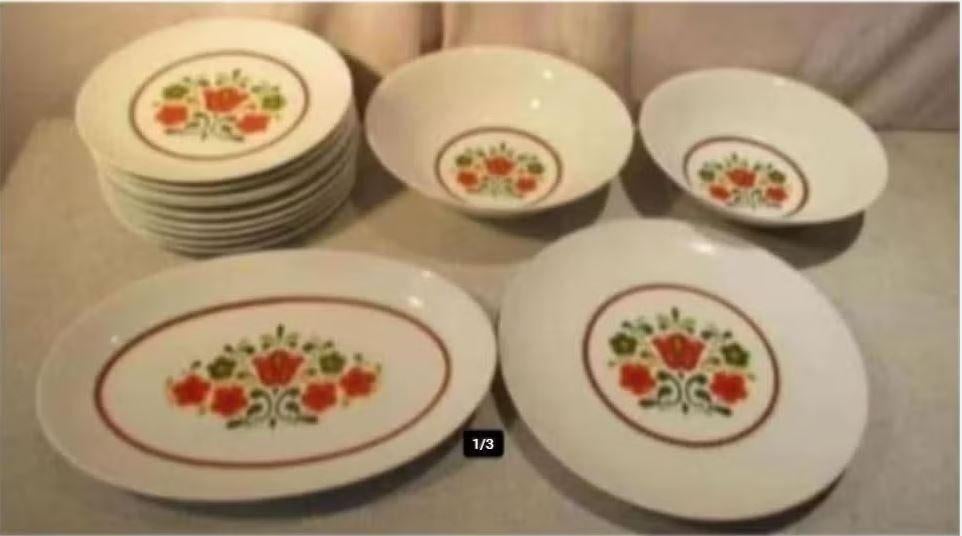 Prachtig Retro Servies - Bavaria Metterling - 27 delen, Ophalen of Verzenden