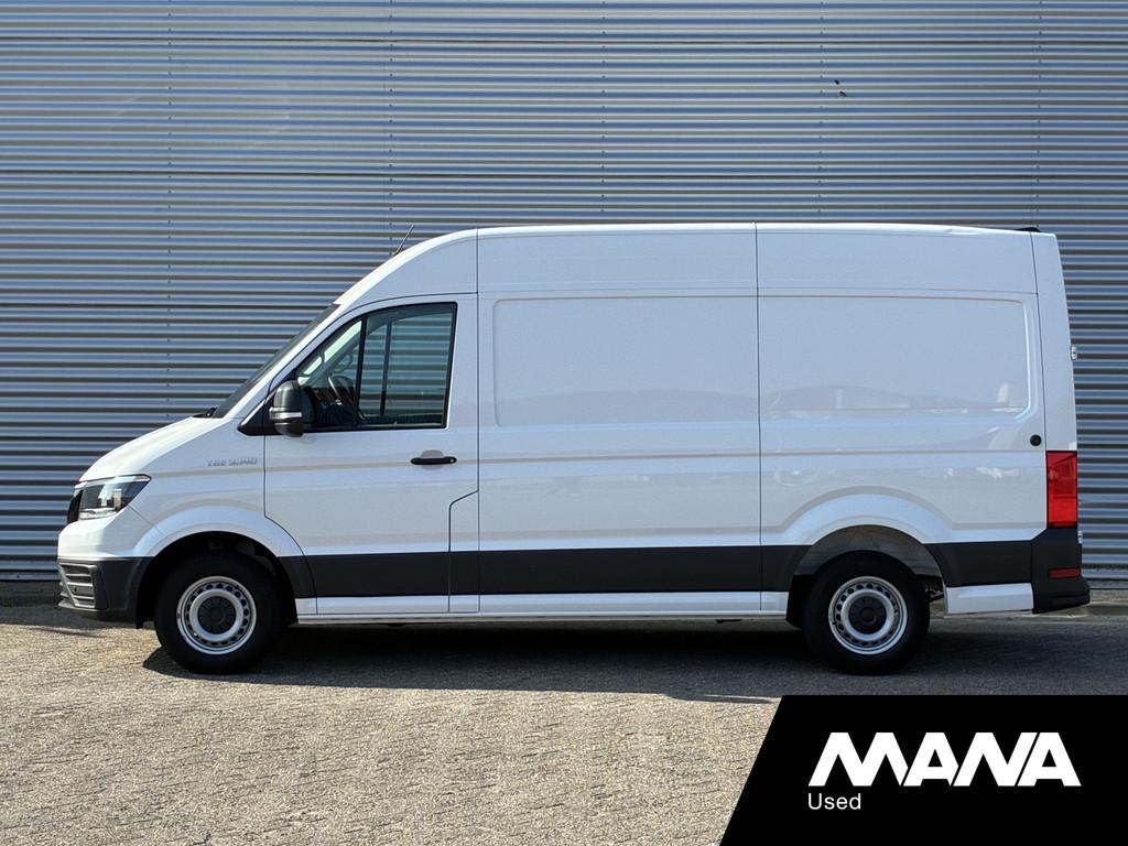 MAN TGE 35 2.0 3.140 L3H3 140PK Automaat Camera Airco Cruise, Auto's, Stof, Gebruikt, Zwart, 4 cilinders