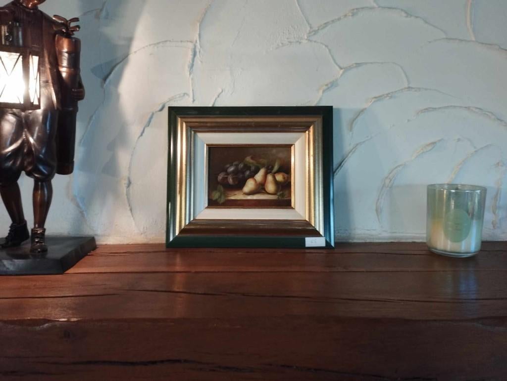 Huile sur toile, nature morte signée Moreau  35 x 30, Enlèvement