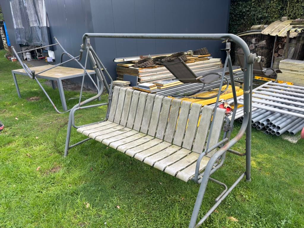 Schommelbank ijzer, Tuin en Terras, Tuinbanken, Ophalen, Zo goed als nieuw, Schommelbank